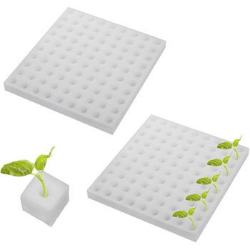 Губка для гідропоніки Zasvec 200 шт. Губки для садових інструментів для теплиць Гідропонні губки Набір для гідропонічного вирощування Гідропонна губка для росту рослин 25*25*25 мм