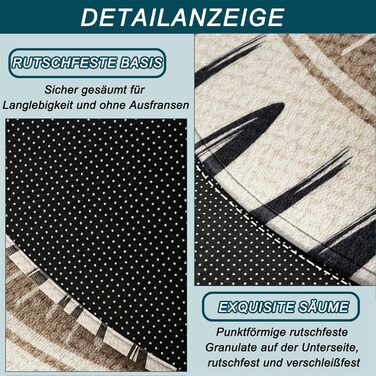Напівкруглий килимок для дверей, нековзний килимок для приміщень, абсорбуючий, товстий, що прається, для входу, кухні - C - 50 x 80 см (півколо)