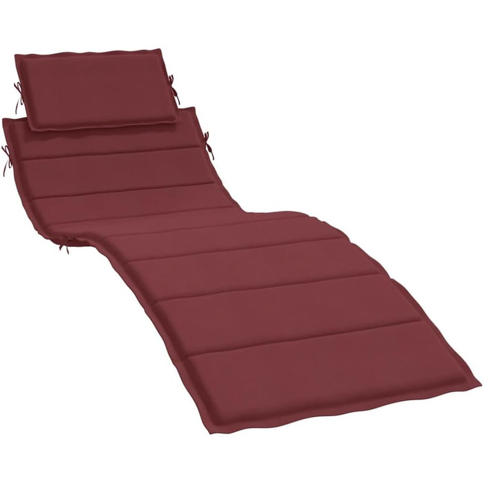 Подушка для шезлонга CIADAZ Melange Wine Red 186x58x3 см Тканина, Подушка для шезлонга, Подушка для шезлонга, Подушка для шезлонга, Подушка для лавки, Подушка для стільця для високих стільців, Подушки для шезлонгів - 4002485