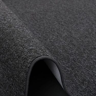 Велюровий килим Snapstyle Gourmet Runner Strong Black Grey в 9 розмірах 80x160 см