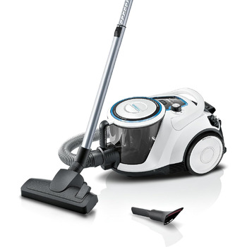 Безмішковий пилосос Bosch серії 6 BGC41LSIL, пилосос, ідеально підходить для алергіків, гігієнічний фільтр, для паркету, килима, п