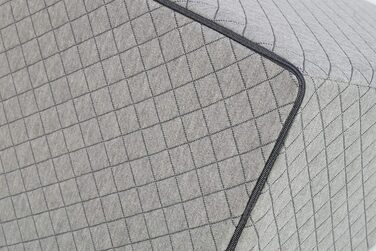 Подушка для спини - Клин-подушка для ліжка - 60 x 50 x 30 см - з шаром піни з ефектом пам&39яті, знімний та пральний чохол - Подушка для читання, Клин-наматрацник, Ергономічна подушка, Картатий сірий