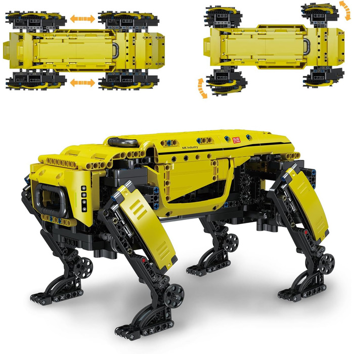Модель, 936 елементів з дистанційним керуванням, іграшка-робот-собака для дорослих і дітей, конструктор своїми руками як іграшка/п