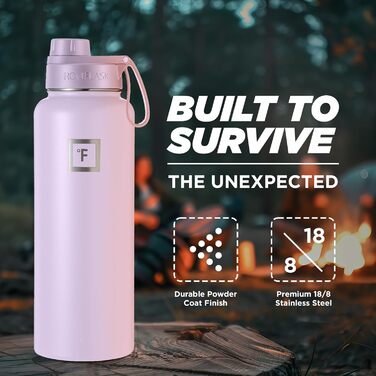 Спортивна пляшка для води IRON FLASK, з широким отвором і 3 носиками, пляшки з нержавіючої сталі для чоловіків, жінок і дітей, з п