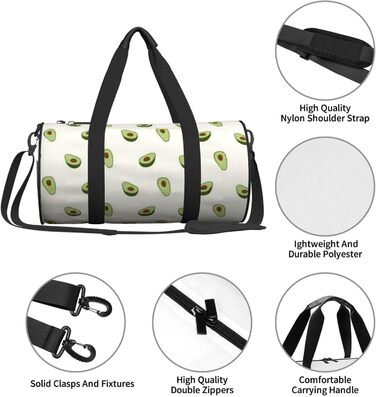 Дорожня сумка Happy Dolphin Runde великої місткості, легка та міцна, ідеальний подарунок для подорожей, відпустки, ділових поїздок та іншого, колір авокадо, універсальний розмір
