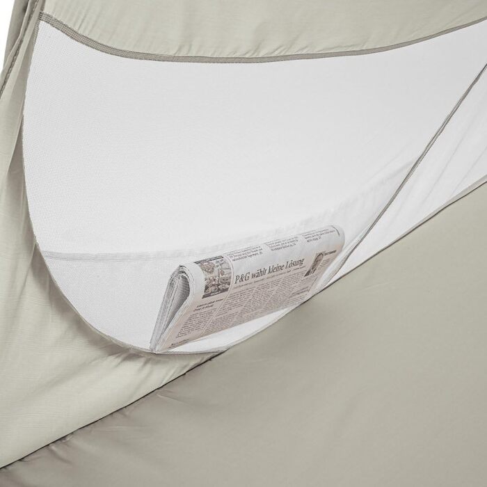 Висувний пляжний навіс tectake 245x145x95 см із захистом від ультрафіолету - Різні кольори - Сірий 401677