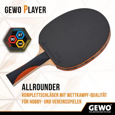 Тенісна бита GEWO Player — професійний вибір для атакуючих гравців