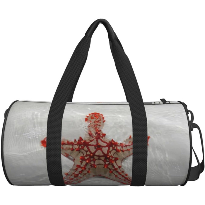 Дорожня сумка-циліндр, червона на тлі піщаного моря, спортивна сумка для чоловіків та жінок, сумка-мішок, спортивна дорожня сумка