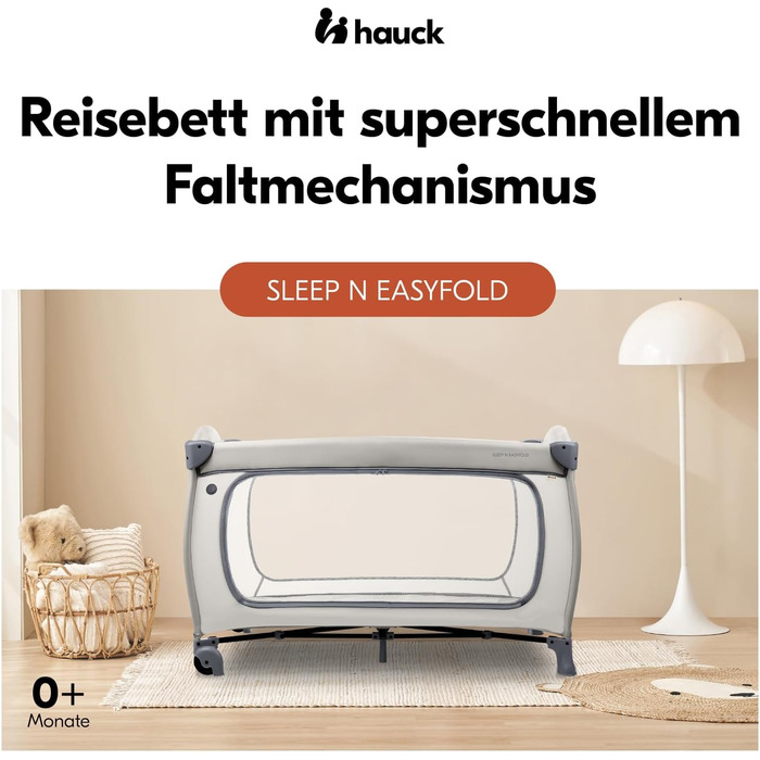 Темно-сірий - дитяче ліжечко для подорожей, що швидко складається, від народження до 15 кг, з колесами, сумкою для перенесення, великим отвором та складною основою, компактне у складеному вигляді, 125 x 69 x 82 см та 7,6 кг