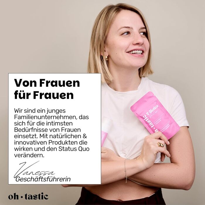 Натуральний зволожувальний лубрикант ohtastic з гіалуроном для жінок, 50 мл