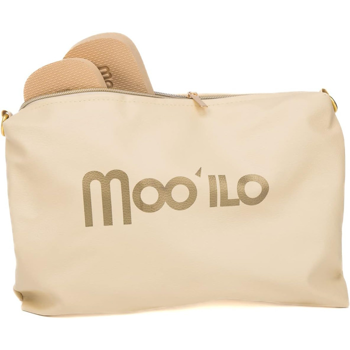 Бежевий - Жіночі літні шльопанці-шльопанці mooilo з бежевими стразами (вишиті вручну) - Ультрам&39яка підошва - Дизайн, зроблено в Німеччині, розмір 40 EU, Бежевий