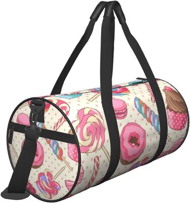 Дорожня сумка Солодка випічка (Roter Panda), кругла, великої місткості, легка та міцна, ідеальний подарунок для подорожей, відпустки, ділових поїздок та іншого, універсальний розмір.