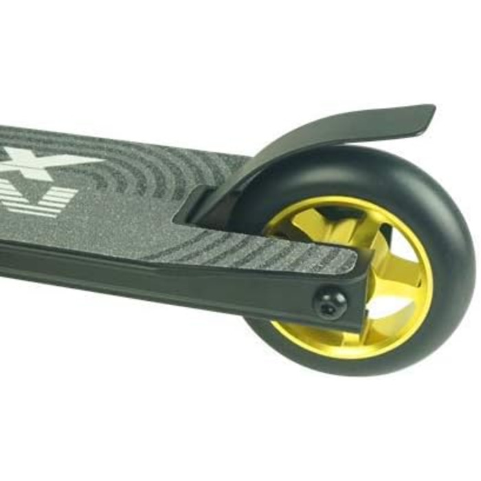 Самокат Cox Swain Stunt Scooter X-200 Black/Gold (колеса з алюмінієвою серцевиною)