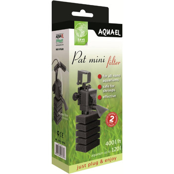 Фільтр-губка AQUAEL 113835 PAT MINI для креветок, 230 г, біла, до 120 л