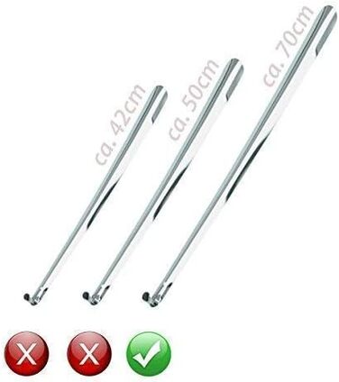 Прибл. 70 см преміальний металевий ріжок для взуття, дуже міцний ріжок, довгий