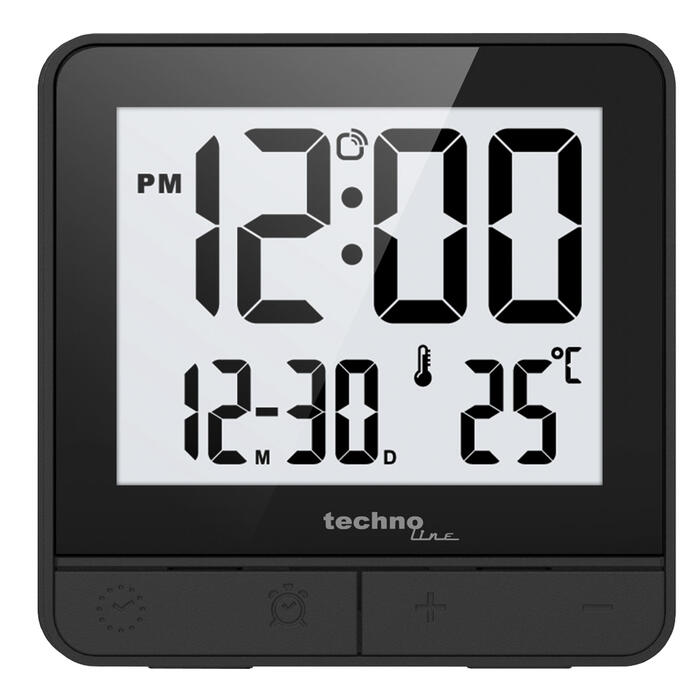 Годинник настільний Technoline WT375 Black (WT375)