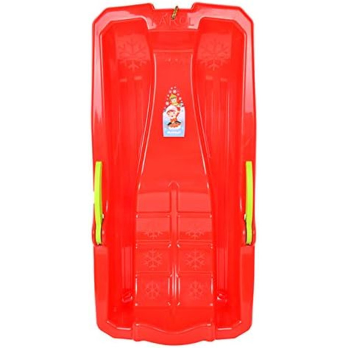 Бобслей Санки Боб Тобогган Снігохід Гальмівний важіль з мотузкою Діти Сніг Зима Червоний