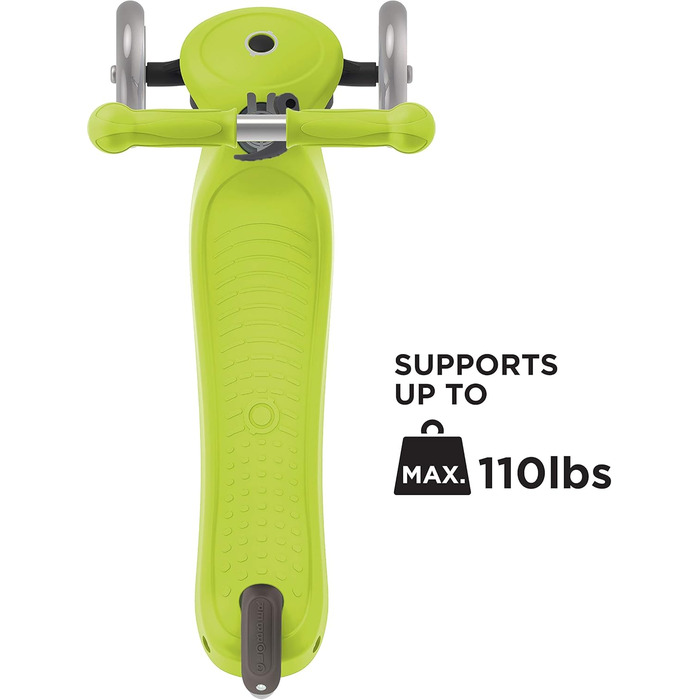 Самокат дитячий, 120/80 мм, ABEC 5, 3 колеса, регульований по висоті, один розмір зелений