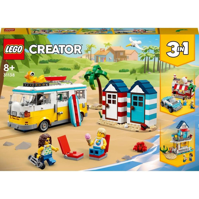 Конструктор LEGO Creator 31138 Beach Camper Van для дітей віком від 4 років