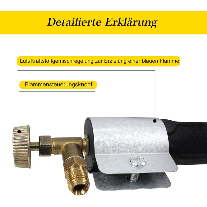 Газова плита BACOENG 10 кВт, 4-нога кемпінгова плита Wok, включаючи шланг 1,5 м та регулятор тиску 50 мбар, 4-нога газова плита для кемпінгу та використання на свіжому повітрі