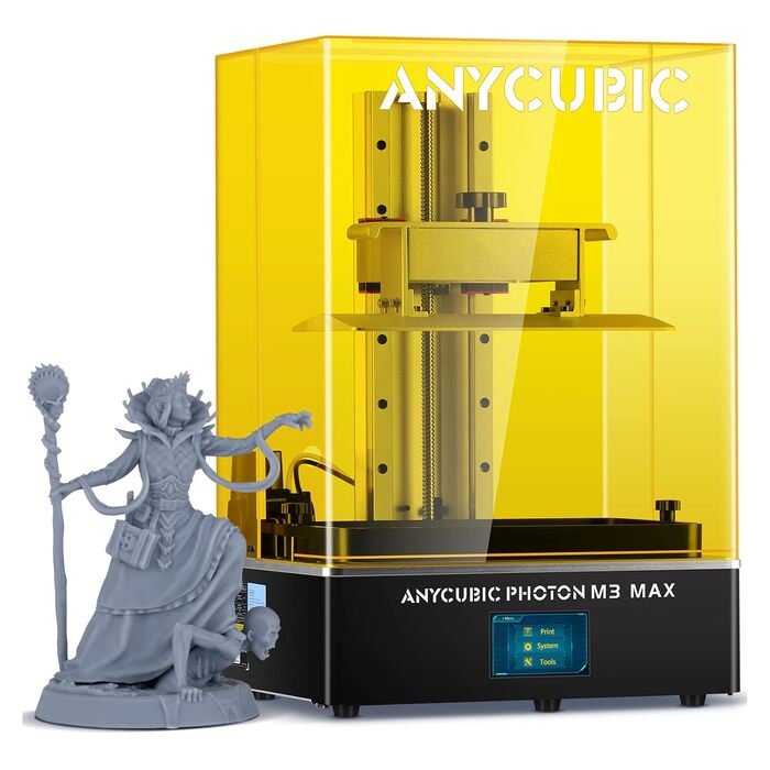 Принтер ANYCUBIC Photon M3 Max, полімерний 3D-принтер із 13,6-дюймовим монохромним екраном 7K і автоматичним наповненням Anycubic,