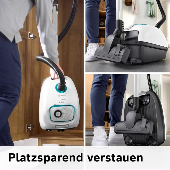 Пилосос Bosch з мішком серії 4 ProHygienic BGD41HYG, ідеально підходить для алергіків, гігієнічний фільтр, 10-річна гарантія на дв