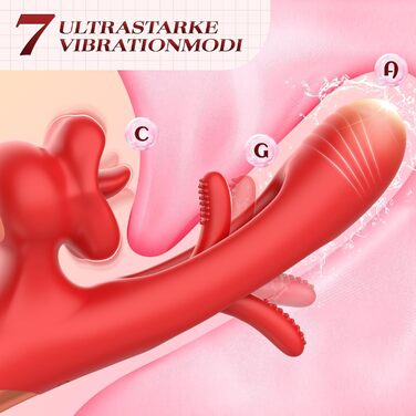 Вібрація для жінок, вібратор-фалоімітатор, секс-іграшка для жінок із 7 режимами облизування язика, 7 режимів вібрації, 7 режимів штовхання, вібратор для точки G зі стимулятором клітора, набори вібраторів для жінок