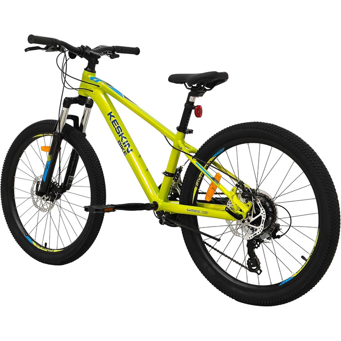 Дитячий гірський велосипед Keskin HT MTB1 24&39 21 швидкість, пневматичні шини 2.35&quot, дискові гальма, алюмінієва рама, неоново-зелений