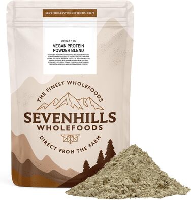 Органічний веганський протеїновий порошок Sevenhills Wholefoods Natural, 900 г