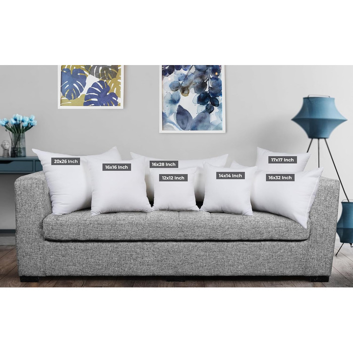 Декоративні подушки Utopia Bedding, 50,8 x 66 см, подушки для ліжка та дивана, декоративні подушки для дому, 2 шт., білі