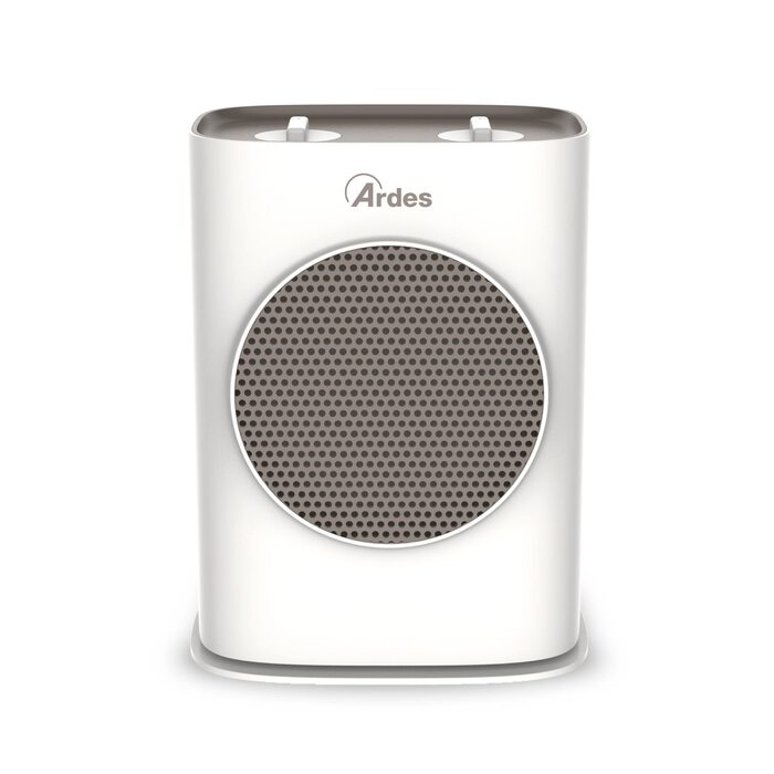Керамічний обігрівач ARDES AR4P03O SOUND з функцією обертання, 1500 Вт, компактна та портативна модель з панеллю керування та зручною ручкою
