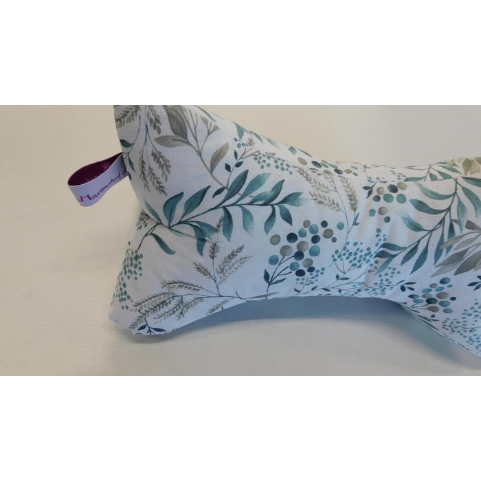 Кістка для читання Martinshof Manufactory, подушка для шиї з трав/листя, кістка для шиї, подушка для читання, кістка для читання, підставка для книги, розслаблююча подушка, підтримка шиї, ергономічна, бавовна