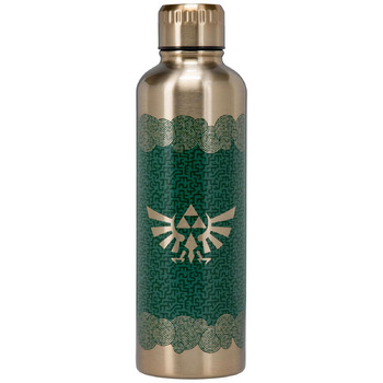 Офіційно ліцензована металева пляшка для води Paladone Tears of the Kingdom Zelda, декор та подарунок для фанатів геймерів, аксесуар для ігрового столу для всіх вікових груп, колекційний посуд для напоїв.