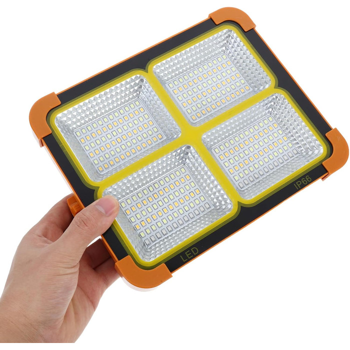 Портативний магнітний світлодіодний робочий ліхтар Angooly з сонячною акумуляторною батареєю, вибухобезпечний, для кемпінгу, риболовлі та надзвичайних ситуацій