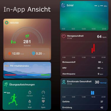Фітнес-трекер Northpoint Smart Band, смарт-годинник, трекер активності та сну з відстеженням серцевого ритму, 21 день роботи від батареї, 100 спортивних режимів, водонепроникність IP68, без підписки для Android та iPhone