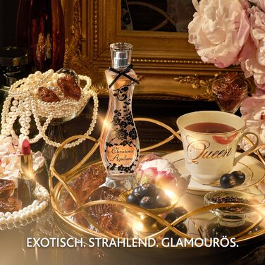 Для жінок, екзотичний, яскравий та гламурний аромат, ваніль, мускус та квітковий бурштин, стійкий спрей Eau de Parfum для щоденного використання, 50 мл