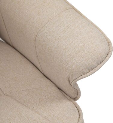 Крісло-реклайнер IDIMEX Charly з підніжкою, поворотне та регульоване по куту нахилу, бежевий максимум навантаження 100 кг для вітальні, крісло для телевізора, крісло-реклайнер, м&39яке крісло та підніжка