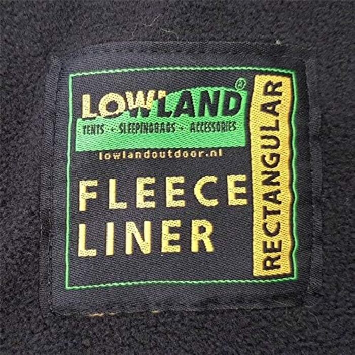 Спальний мішок для намету LOWLAND OUTDOOR Fleece Liner, чорний, 220x80 см