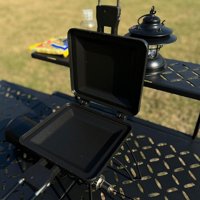 Бутербродниця, двостороння форма для випічки, компактна складна ручка для кемпінгу