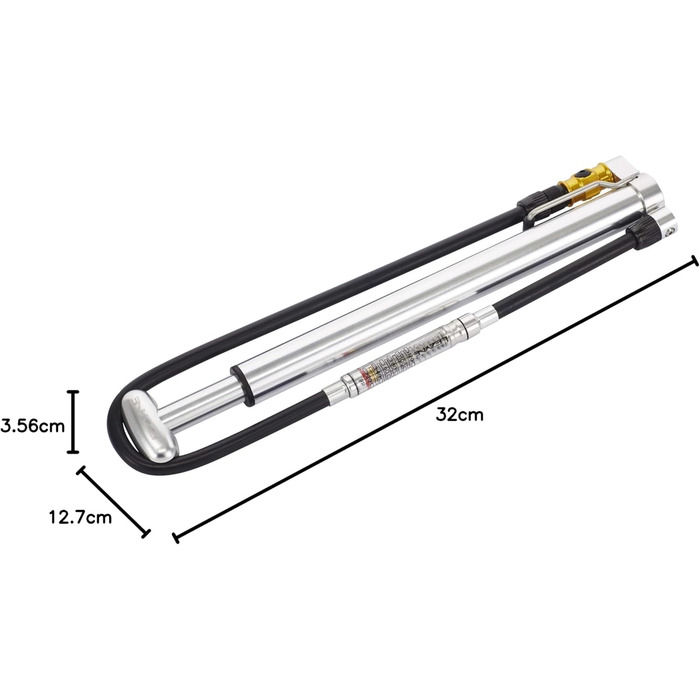 Міні-насос Lezyne з ЧПУ Micro Floor Drive Pumpe silber 24 Single