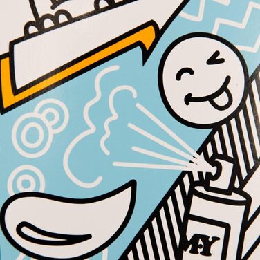 Для початківців, скейтборд для дітей, підлітків та дорослих, 7-шарова кленова дека, підшипники ABEC 7 для трюків та скейтпарків, Blaue Skizze, 31&39&39 Double Kick