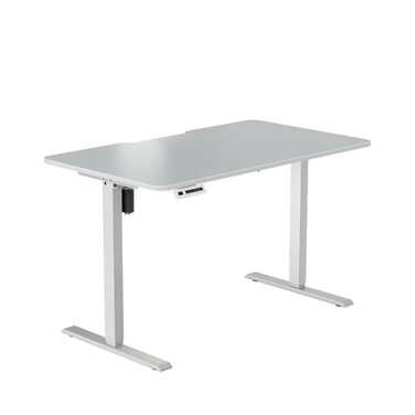 Ігровий стіл початкового рівня Електрично регульований по висоті ігровий стіл та стіл для ПК Ергономічний ігровий стіл для геймерів Білий, 120 x 70 см - Ігровий стіл Білий 120 x 70 см