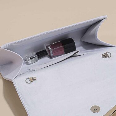 Жіноче блискуче клатч, елегантна вечірня сумочка зі знімним ланцюжком. Весільна сумочка через плече, кросбоді, для святкових заходів, банкетів, вечірок. Білий колір.