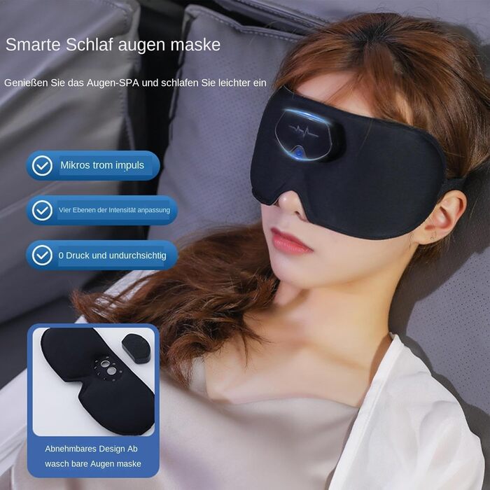 Масажер для обличчя Teksome Sleep Face Mask, Smart Eye Face Mask для сну, електричний масажер для голови, дихаюча переносна маска для обличчя, зручна Smart Face Mask для