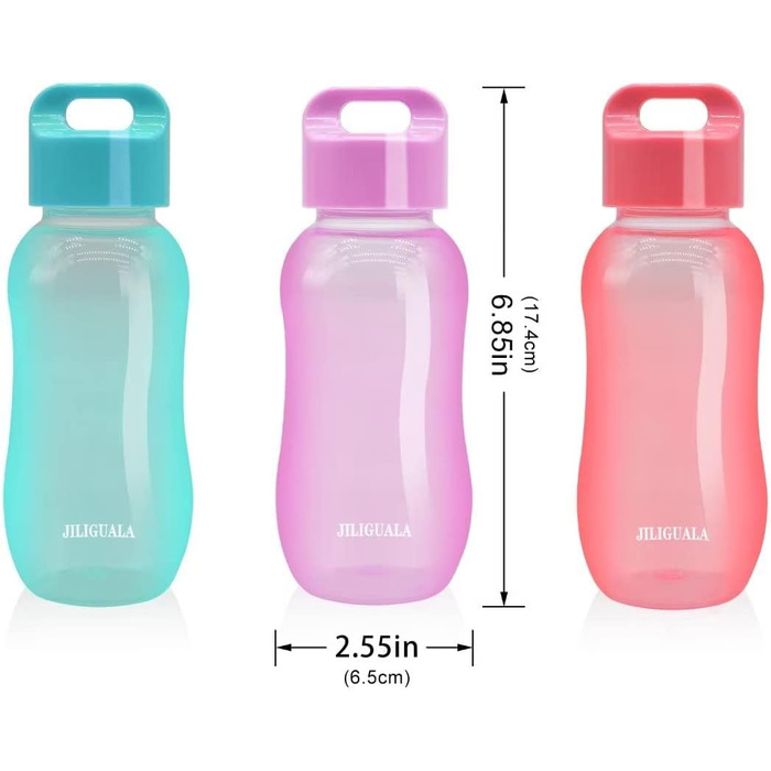 Пластикова кавова кружка, дорожня кружка, пляшка для води, спортивна пляшка для води, чашка для молока, кави, чаю, соку, місткість 350 мл, рожева, 3 шт. и