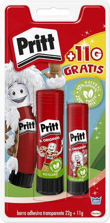 Клей-олівець Pritt 949433, 22 г і 11 г