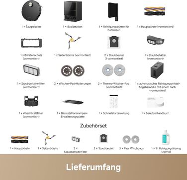 Робот-пилосос Dreame X60 Pro Ultra Complete з висувним рукавом UltraExtend, 42 000 Па
