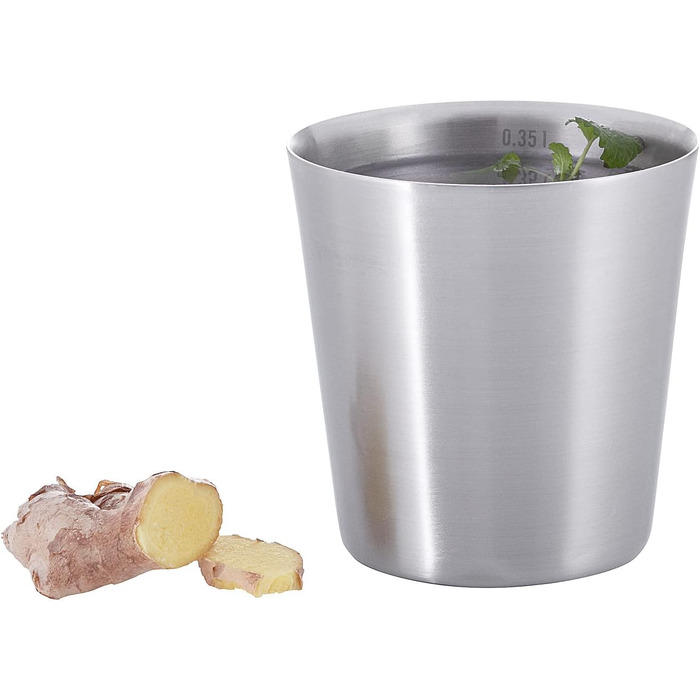 Термокружка Tatonka з нержавіючої сталі Thermo Plus 350 мл - Термокружка з подвійними стінками, місткістю 0,35 л - Без ручок, ізольована, не містить шкідливих речовин, безпечна для харчових продуктів - Ø 9,5 x 9,5 см