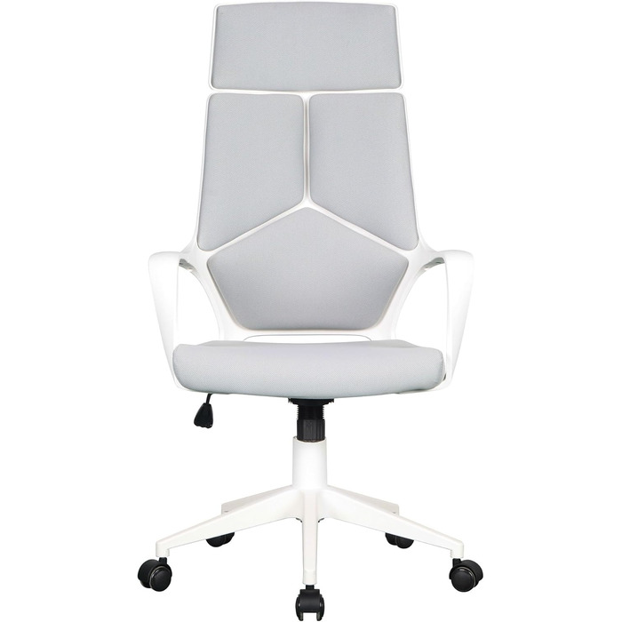 Офісний стілець SixBros. Сірий/Білий - 0898H/2253