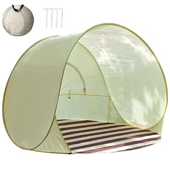 Розкладний пляжний намет із захистом від ультрафіолету, XXL, 3-4 особи, UPF 40, розкладний пляжний намет для немовлят, одноразовий пляжний намет із захистом від ультрафіолету та вітрозахисною плівкою, пляжний намет, розкладний сонцезахисний козирок, розкл